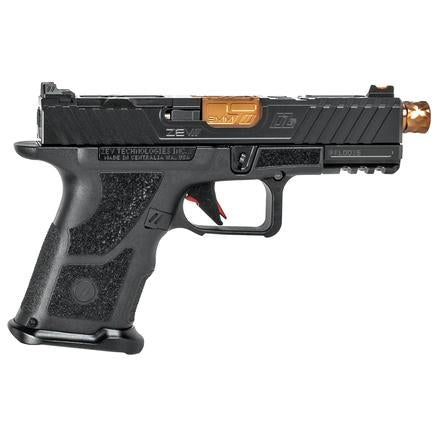 ZEV Technologies OZ9c Elite Compact Handgun 9mm No Magazine Black with Bronze Barrel