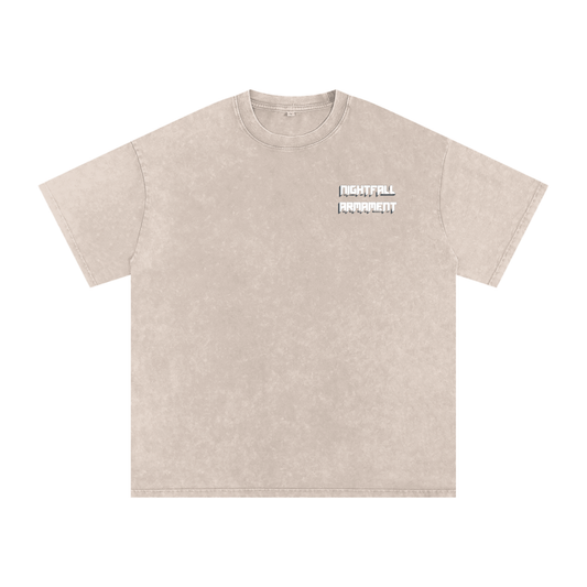 Snow Washed Oversized Cotton T-Shirt