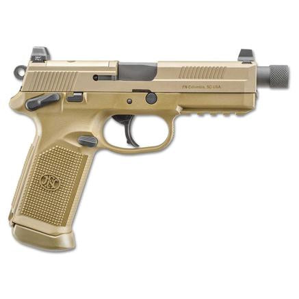 FN FNX-45 Tactical Handgun .45 ACP 15rd Magazines (2) 5.3" Threaded Barrel FDE Night Sights