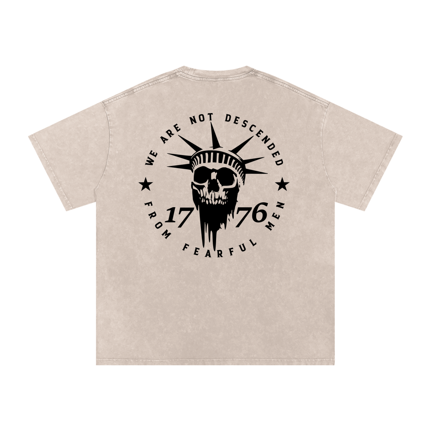 Snow Washed Oversized Cotton T-Shirt