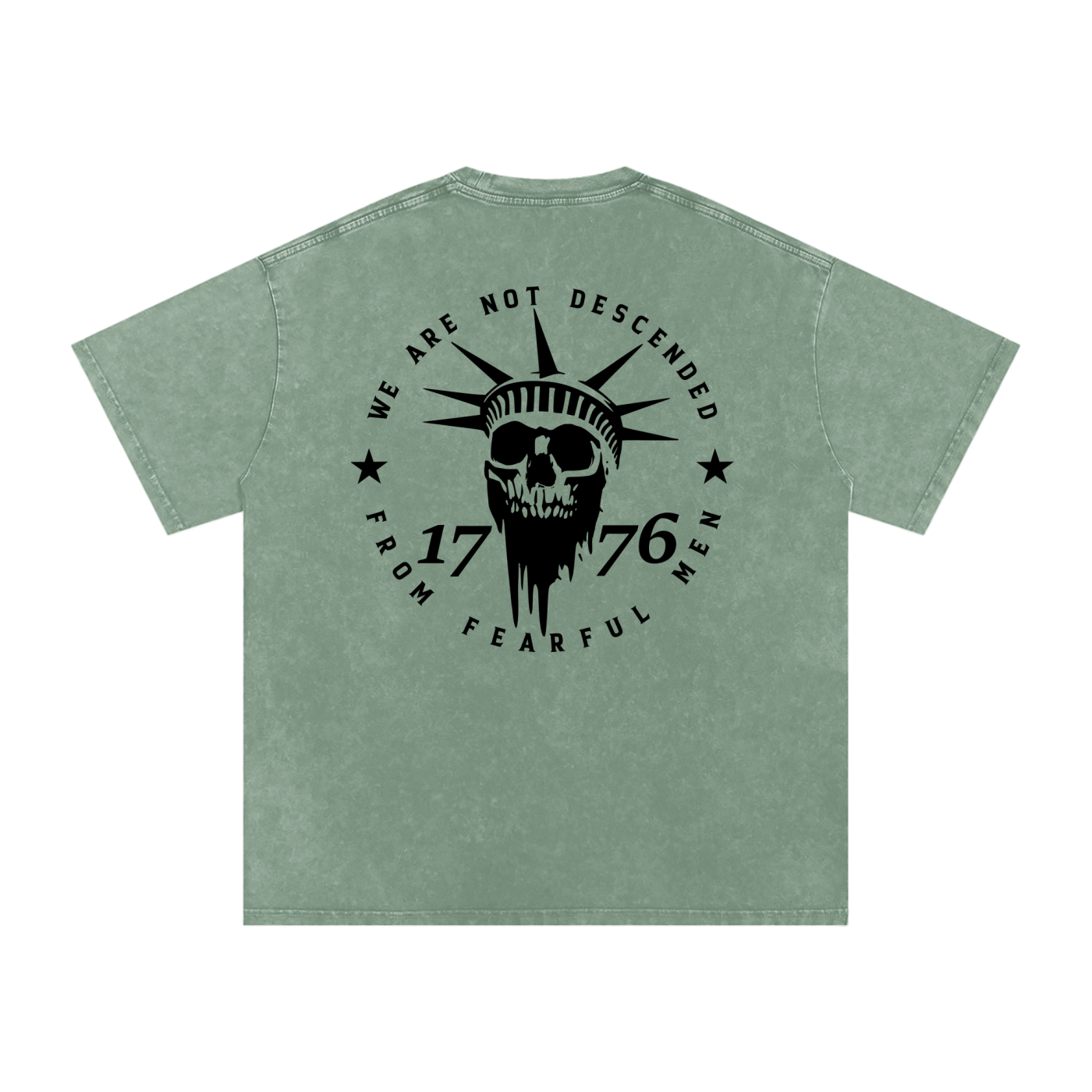 Snow Washed Oversized Cotton T-Shirt