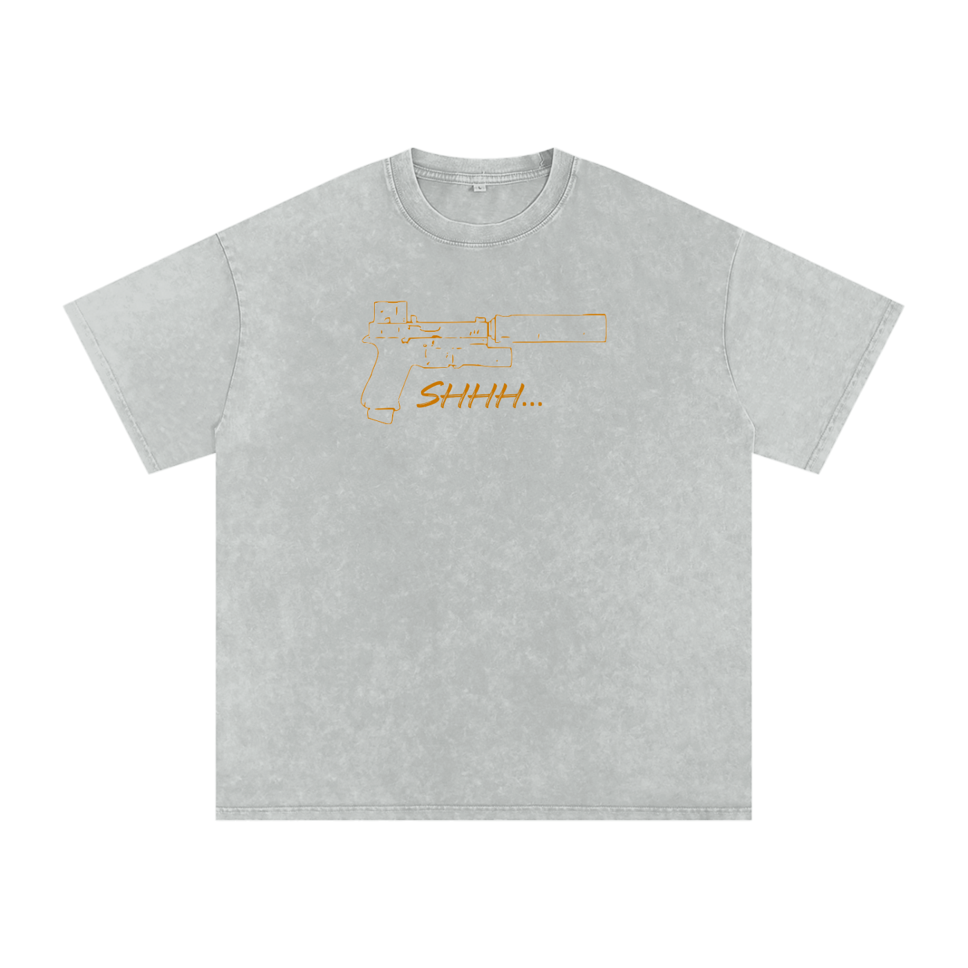 Snow Washed Oversized Cotton T-Shirt