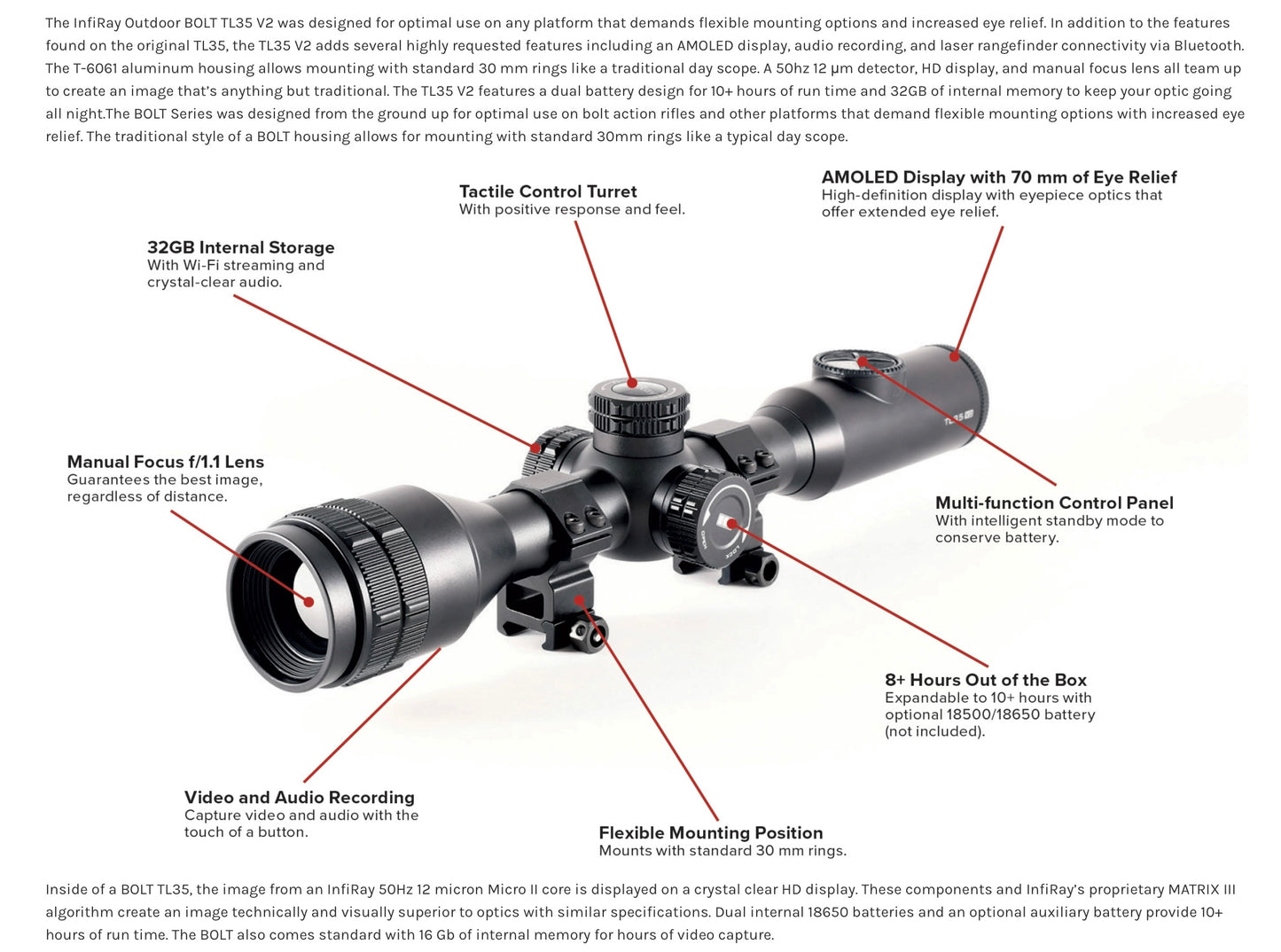 TL35V2 Bolt Thermal Weapon Sight